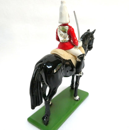 1980's Miniature Collectible, Hand-Painted Toy Soldier by Willian Britain Limited: Featuring the Household Cavalry Life Guard Officer and Horse