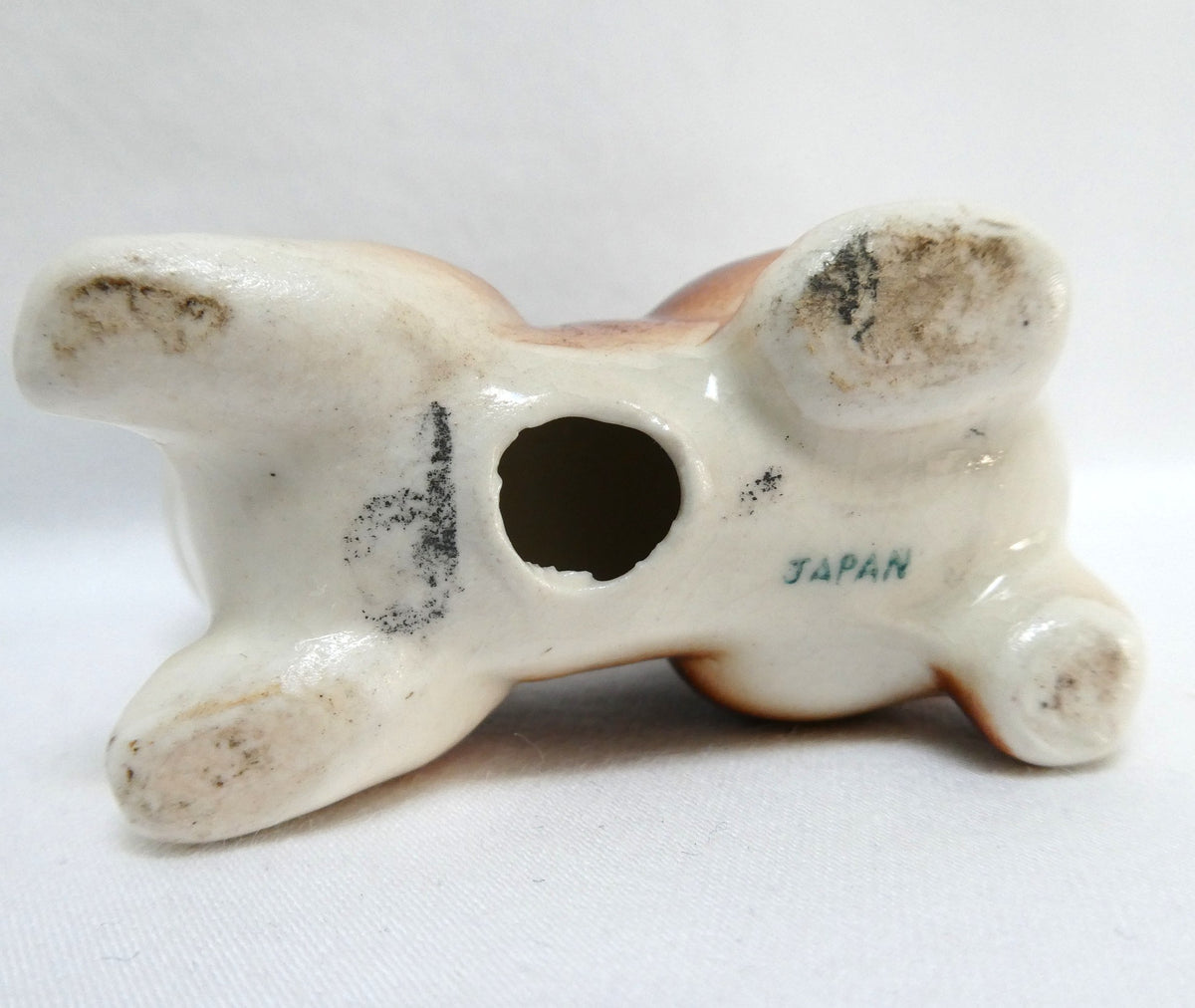 Vintage 1960's Miniature Ceramic Figurine from Japan: THE BUSHY TAILED SQUIRREL