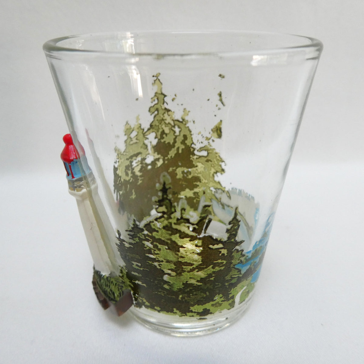 Rare Vintage 'Three-Dimensional' SOUVENIR SHOT GLASS of Panmure Island Lighthouse in Prince Edward Island (PEI) Canada