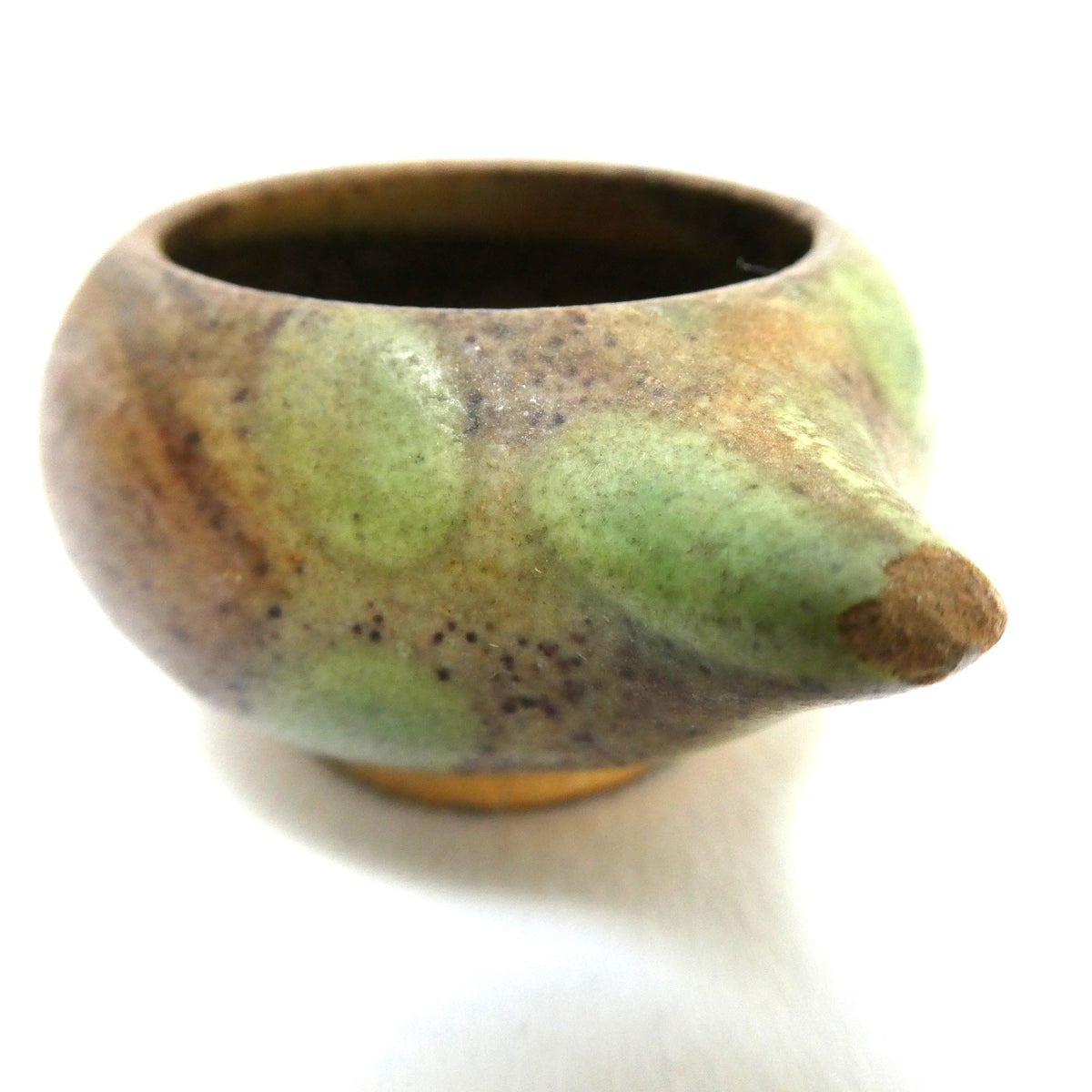 Mid-Century DYBDAHL of DENMARK Bird Figural Salt Cellar Cup, 1960's hand-painted by Danish studio potters Palle and Margrethe Dybdahl