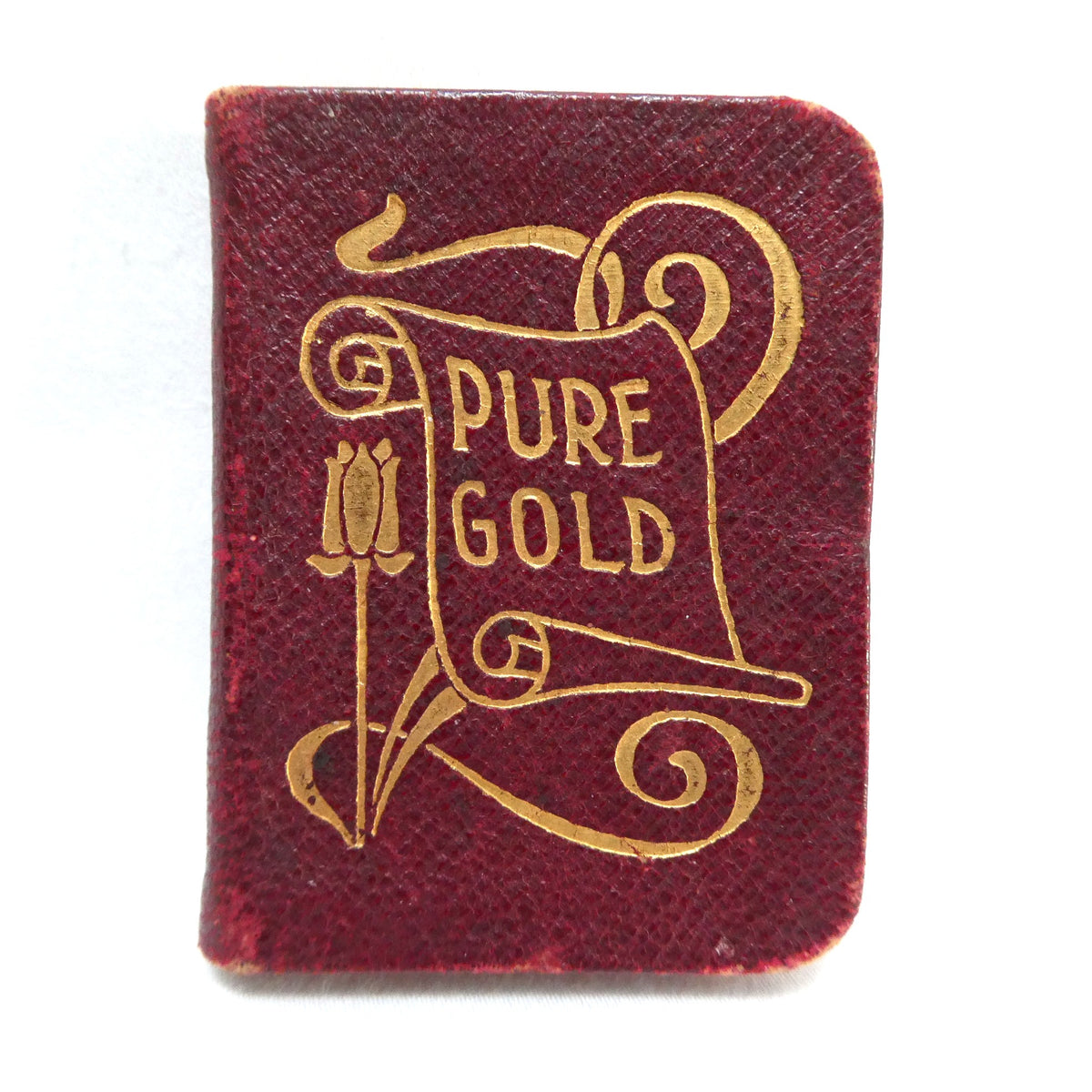 Antique c. 1900 'Pure Gold' Miniature Daily Text Bible Verse Booklet, Published by the Northern Publishing Office (Belfast) and S.W. Partridge & Co. (London)