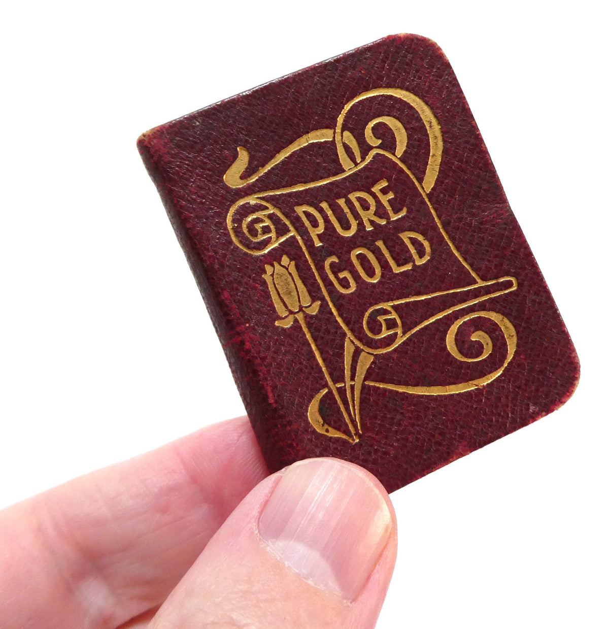 Antique c. 1900 'Pure Gold' Miniature Daily Text Bible Verse Booklet, Published by the Northern Publishing Office (Belfast) and S.W. Partridge & Co. (London)
