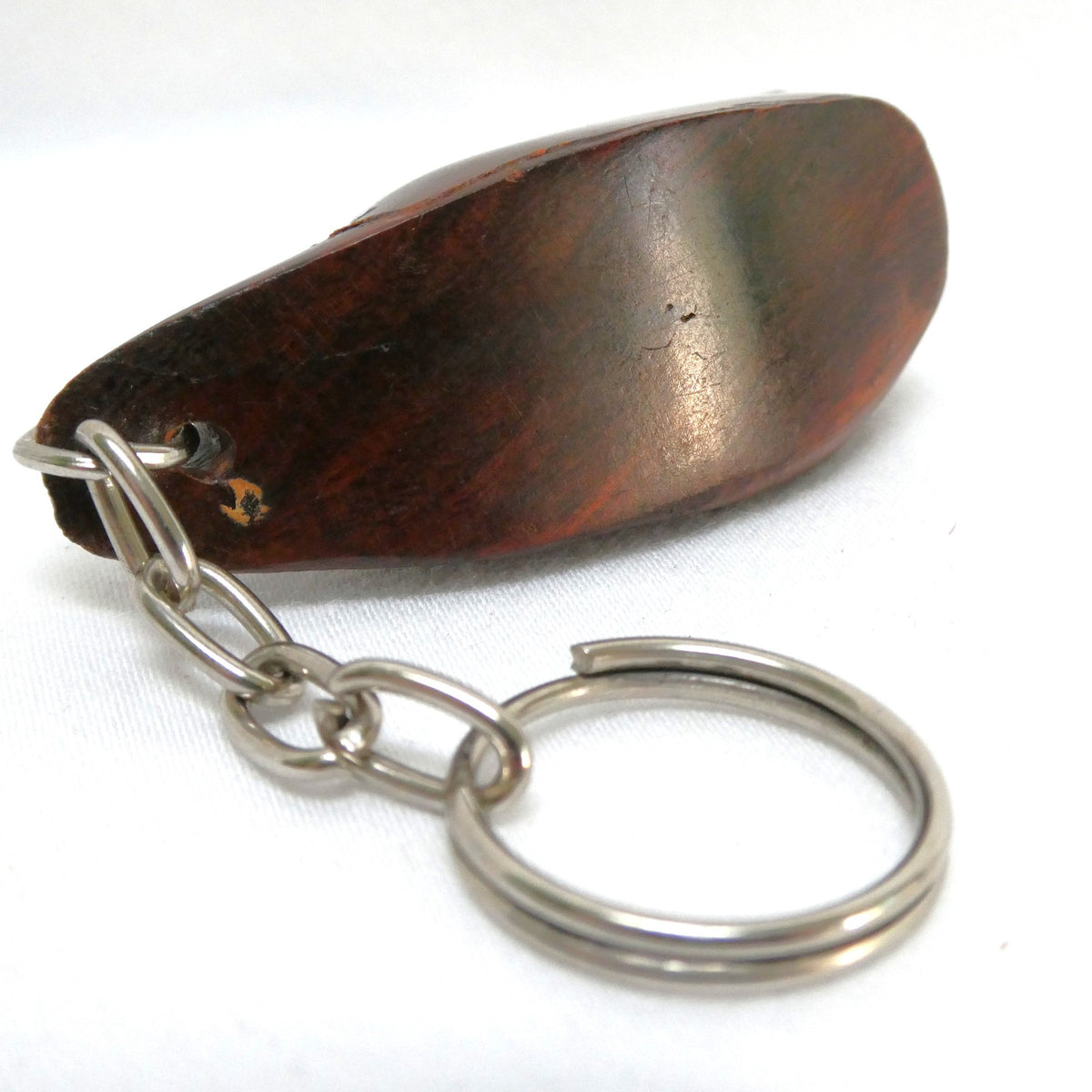 Vintage Hand-Carved LUCKY DUCK KEYCHAIN, Crafted in Desert Ironwood by the Indigenous Seri of Northwestern Mexico