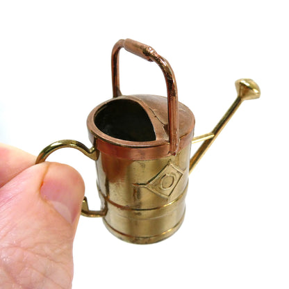 Vintage Miniature Solid Brass Novelty Items #1: Pouring Jug, Tea Kettle, Beer Barrel, and The Beer Goblet (Priced Individually)