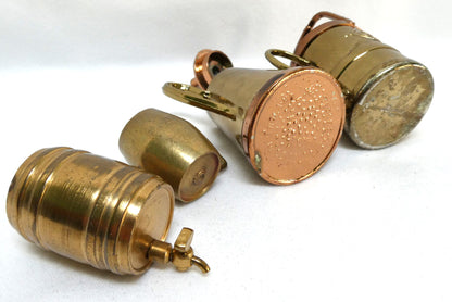 Vintage Miniature Solid Brass Novelty Items #1: Pouring Jug, Tea Kettle, Beer Barrel, and The Beer Goblet (Priced Individually)