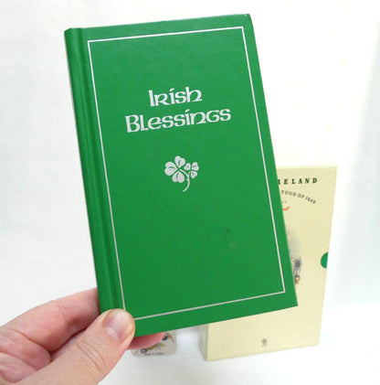 A Collection of Vintage Items Celebrating IRISH LITERATURE: Including Mr. & Mrs. Hall's Tour of 1840,  "Irish Blessings Book," and a Dove Crafts of Killarney Bookmark