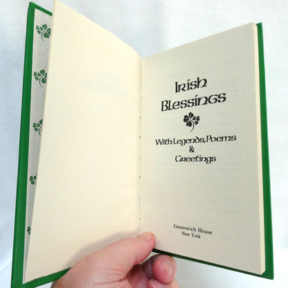 A Collection of Vintage Items Celebrating IRISH LITERATURE: Including Mr. & Mrs. Hall's Tour of 1840,  "Irish Blessings Book," and a Dove Crafts of Killarney Bookmark
