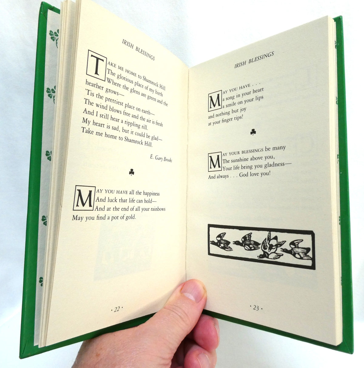 A Collection of Vintage Items Celebrating IRISH LITERATURE: Including Mr. & Mrs. Hall's Tour of 1840,  "Irish Blessings Book," and a Dove Crafts of Killarney Bookmark