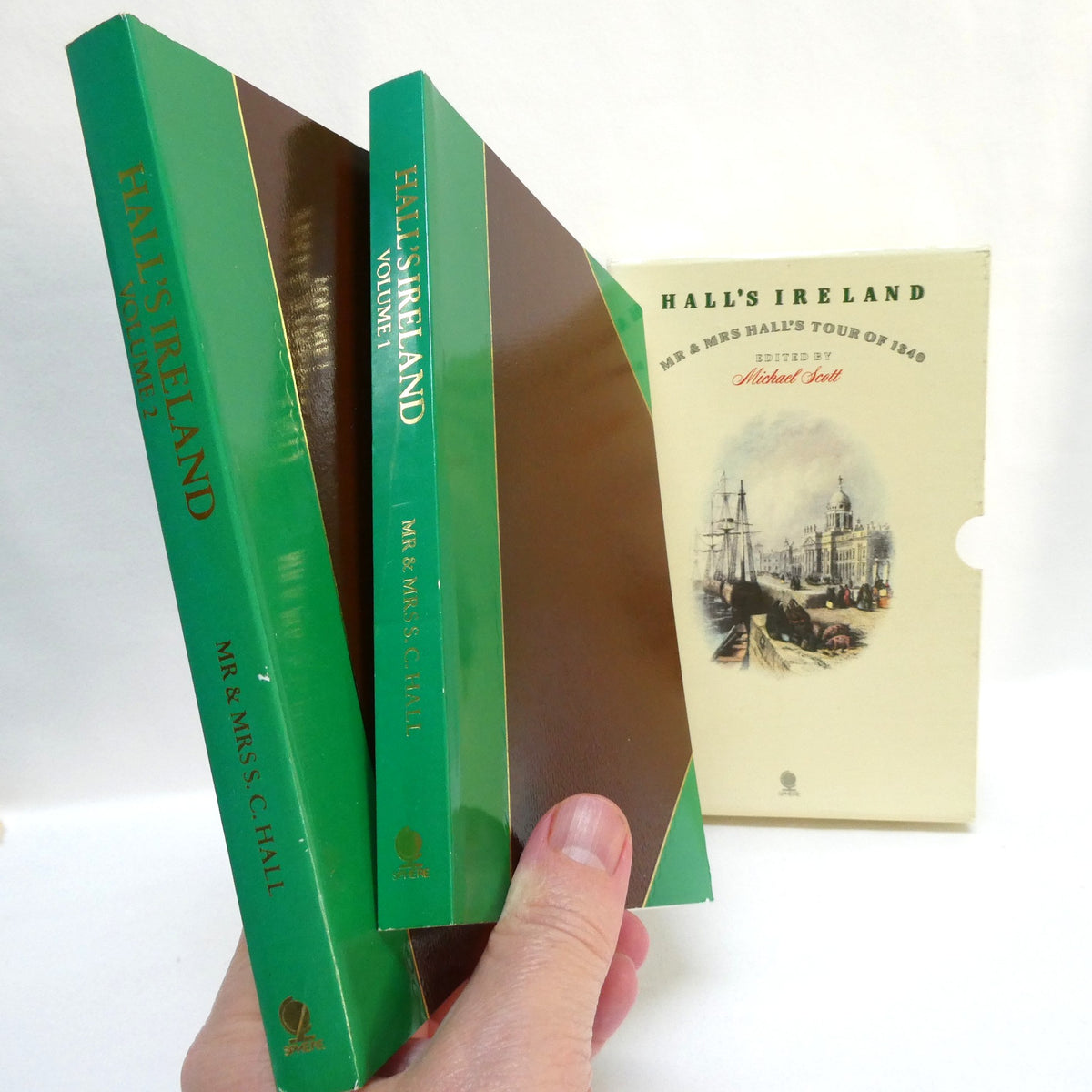 A Collection of Vintage Items Celebrating IRISH LITERATURE: Including Mr. & Mrs. Hall's Tour of 1840,  "Irish Blessings Book," and a Dove Crafts of Killarney Bookmark