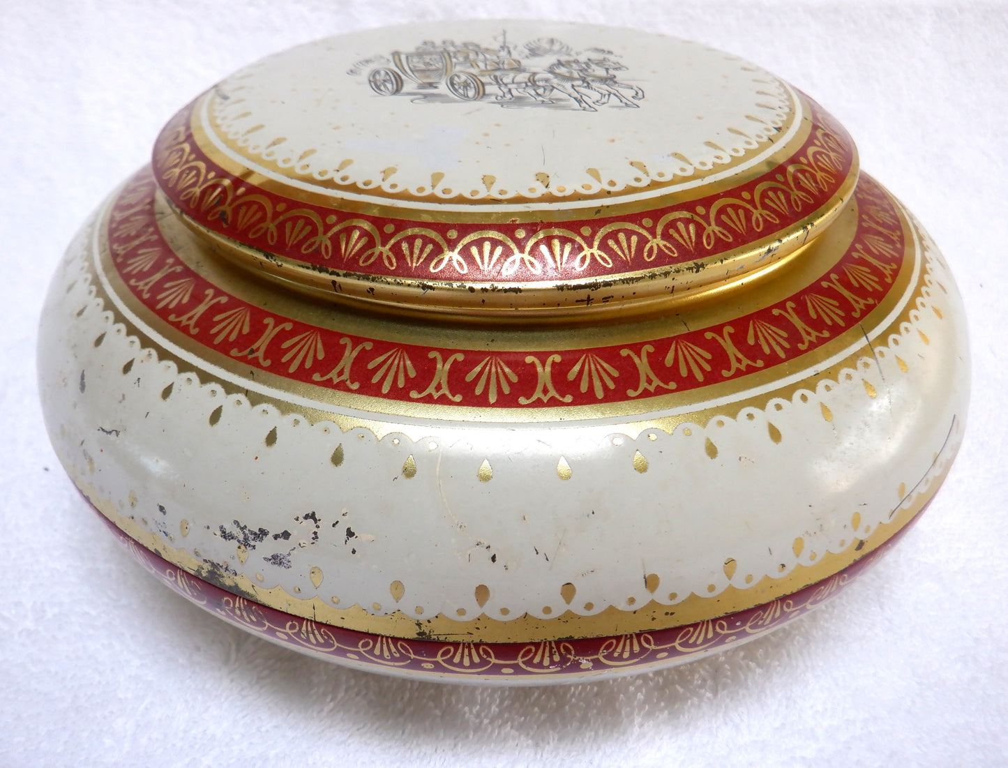 RARE Round Coffee Tin from Germany: 'MOCCA GOLD SIEGEL'