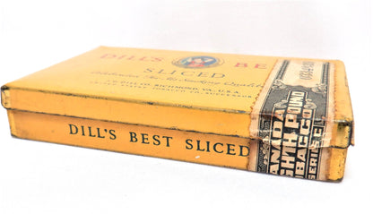 Vintage Tobacciana Tin Container: DILL'S BEST SLICED VIRGINIA PIPE TOBACCO