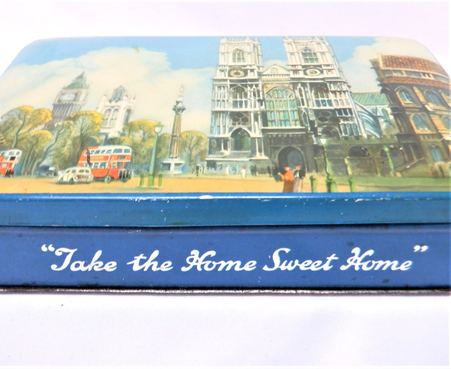 Antique Tin Container by Blue Bird Toffee: LONDON'S WESTMINSTER ABBEY #1