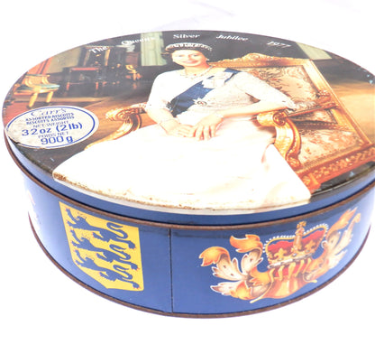 CARR'S ASSORTED BISQUITS, The Queen's Silver Jubilee Portrait Tin, 1977