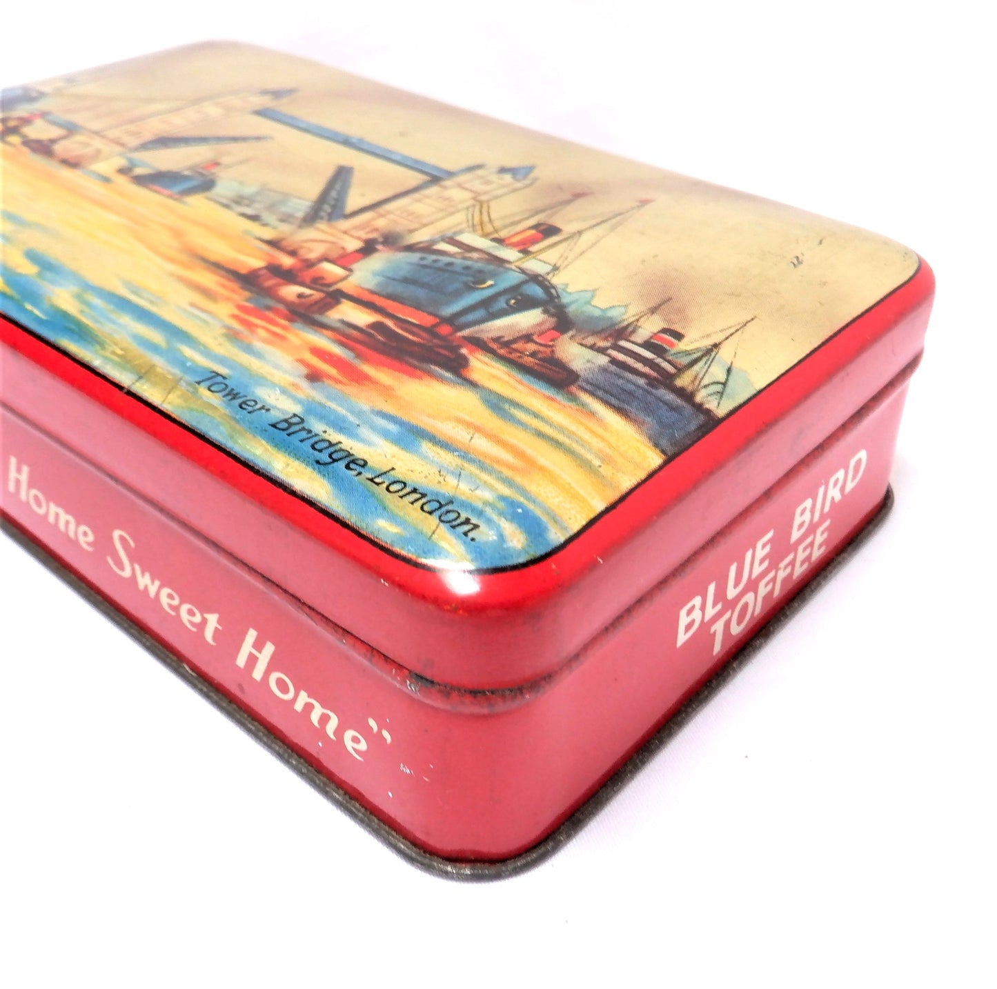 Antique Tin Container by BLUE BIRD TOFFEE: 'TOWER BRIDGE, LONDON'