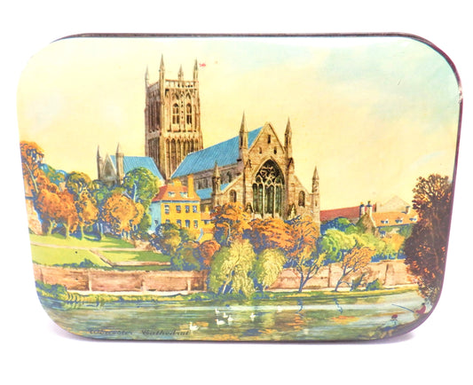 Antique Tin by BLUE BIRD TOFFEE: "Worcester Cathedral"