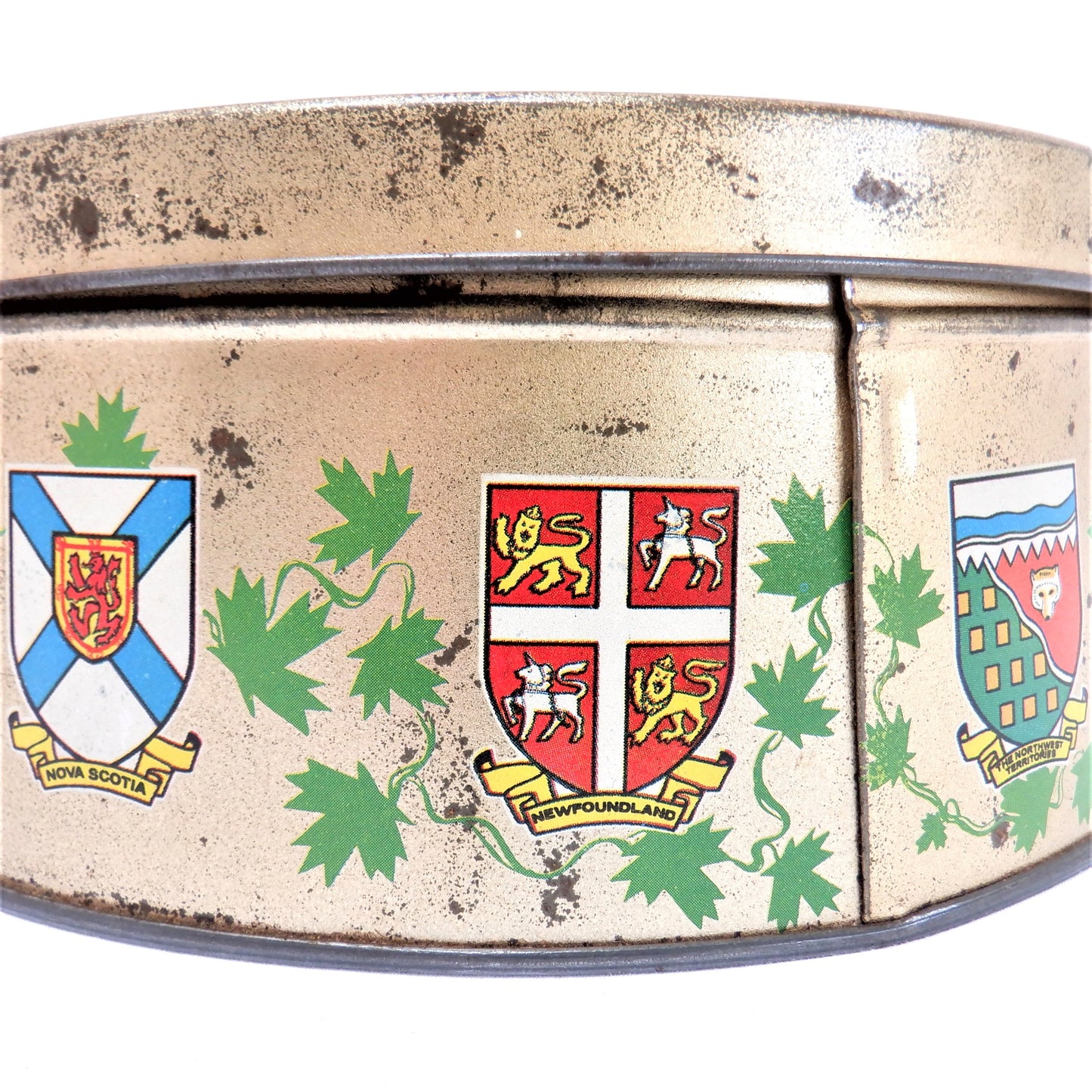 1967 CANADIAN CENTENNIAL TIN, from General Bakeries Limited:  Made in CANADA!