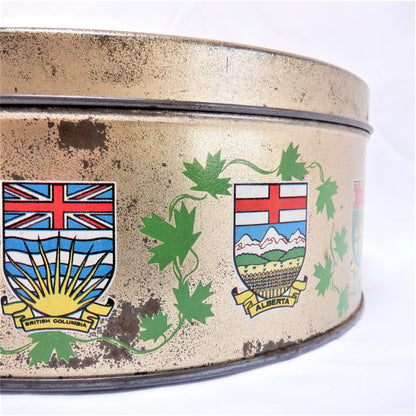 1967 CANADIAN CENTENNIAL TIN, from General Bakeries Limited:  Made in CANADA!