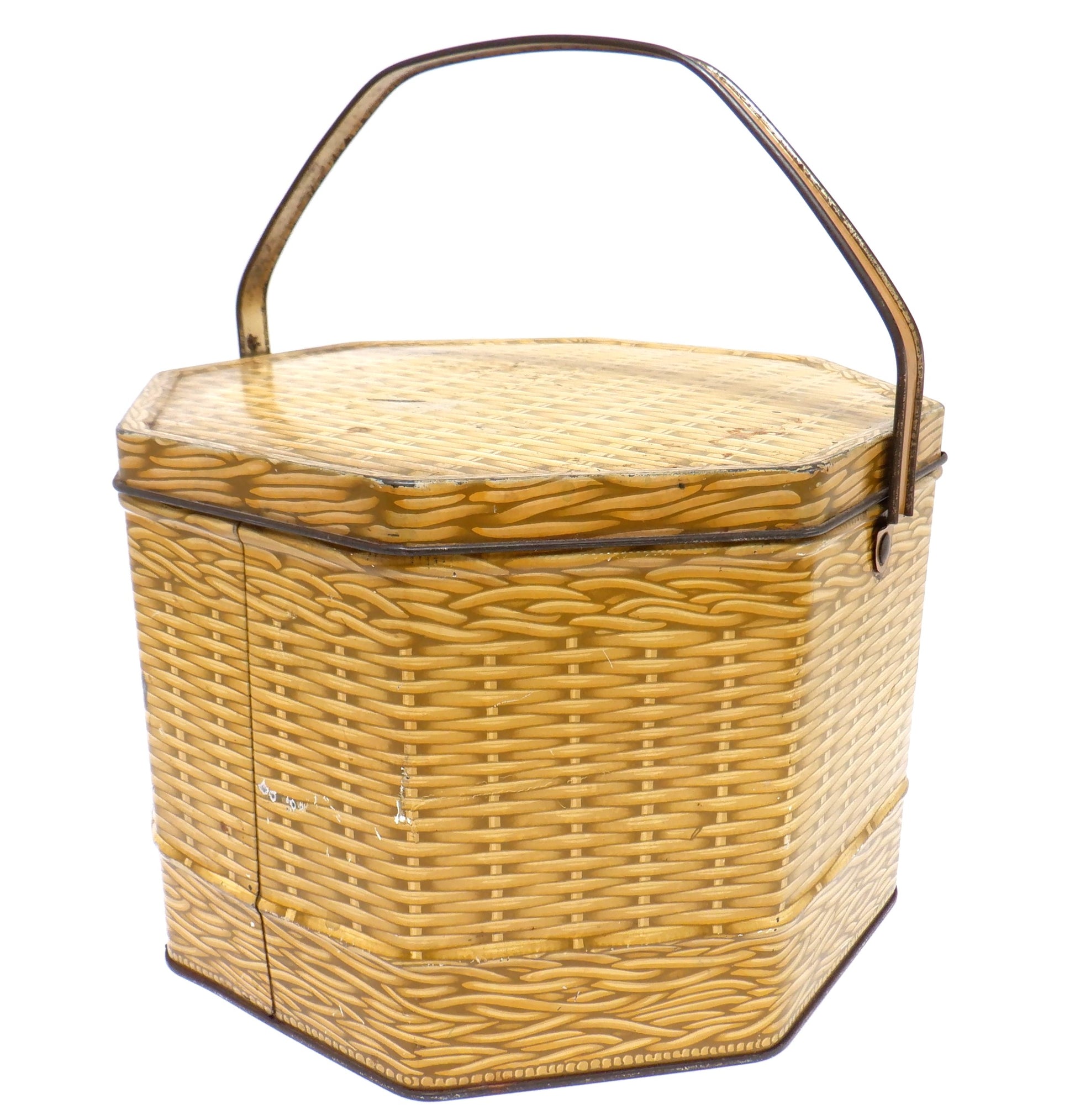 The Famous Antique American Wicker Picnic Basket Tin, by The LOOSE