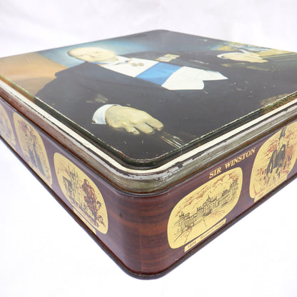 Vintage Tin Container by Elkes Biscuits, 'SIR WINSTON CHURCHILL' Photograph by Canadian KARSH!