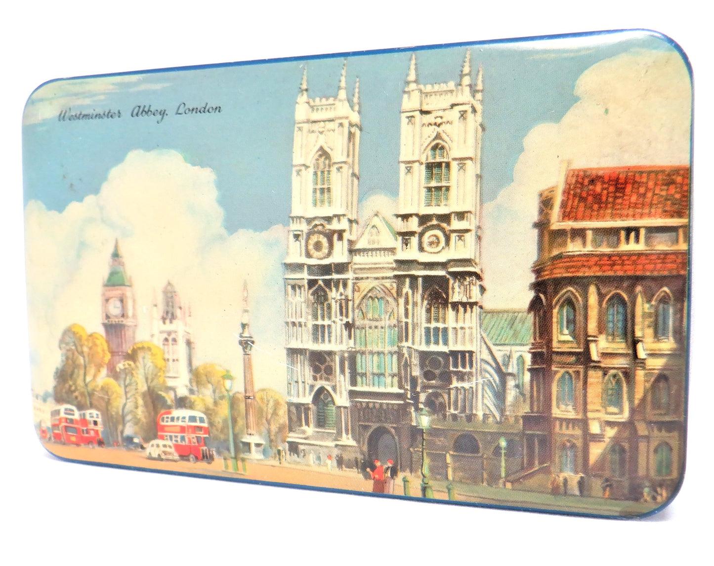 Antique Tin Container by Blue Bird Toffee: LONDON'S WESTMINSTER ABBEY #2