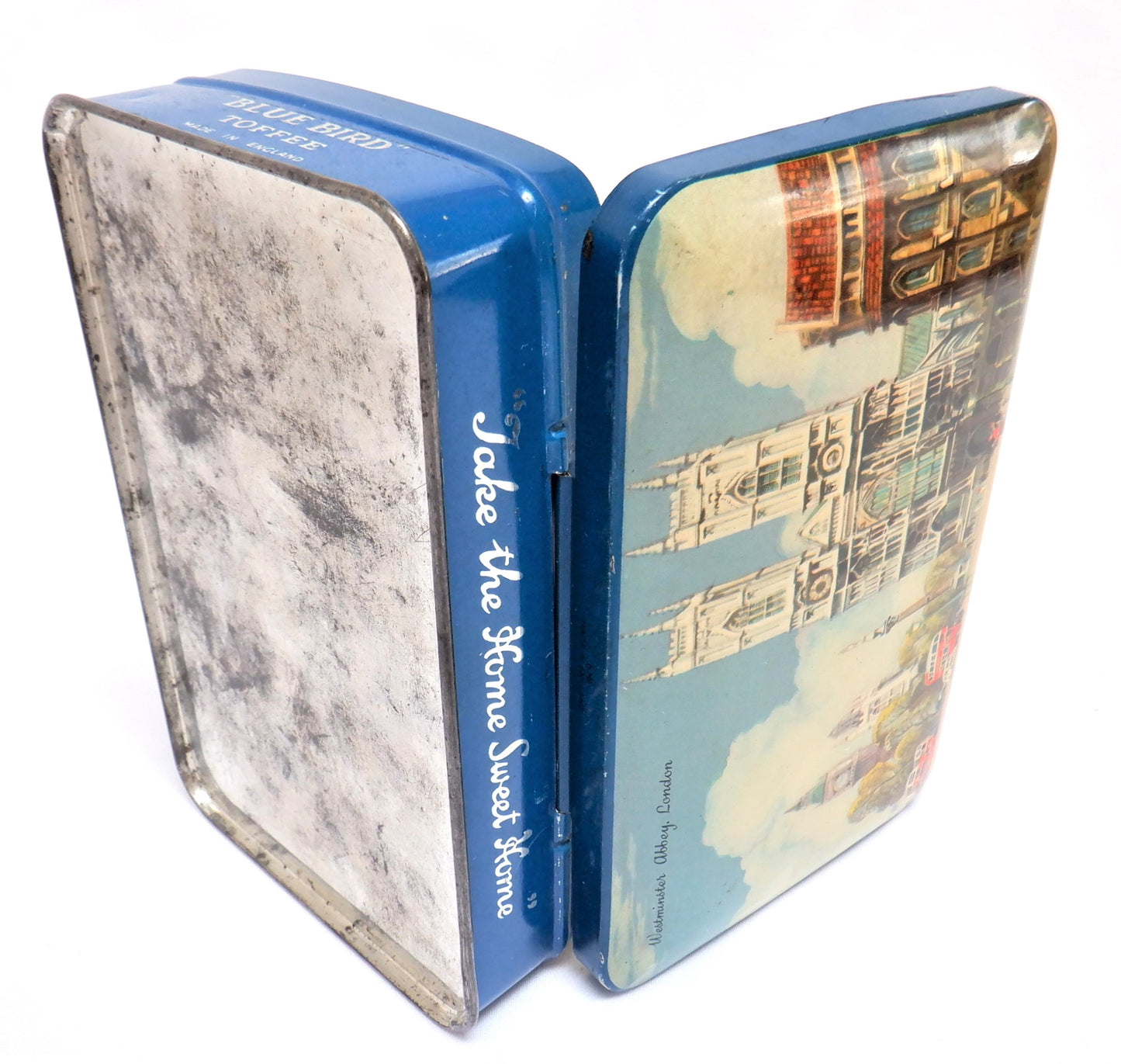 Antique Tin Container by Blue Bird Toffee: LONDON'S WESTMINSTER ABBEY #2