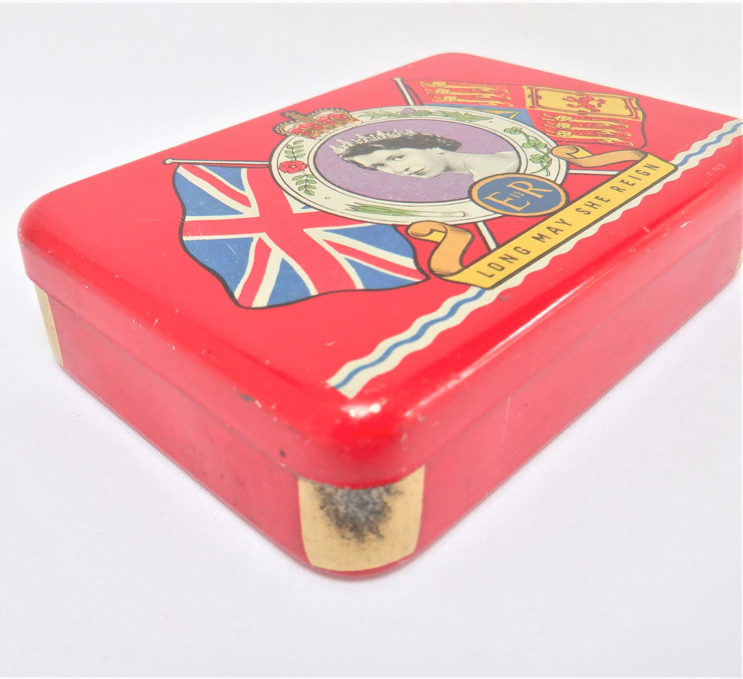 CORONATION Vintage Tin Container, Compliments of OXO CANADA (Montreal, Quebec)...Long May She Reign!