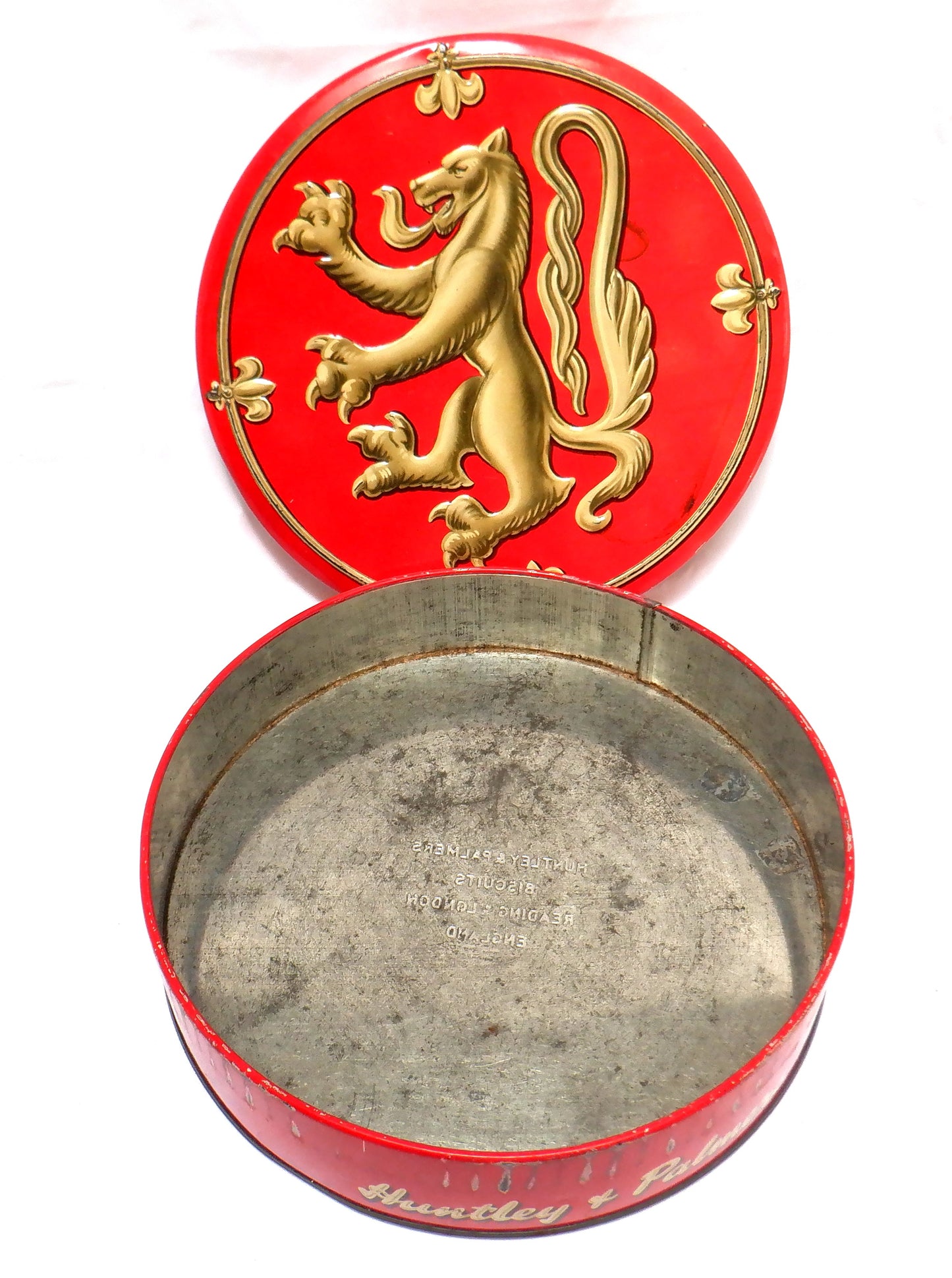 Vintage Tin by Hunter & Palmers Biscuits: 'THE SCOTTISH LION'