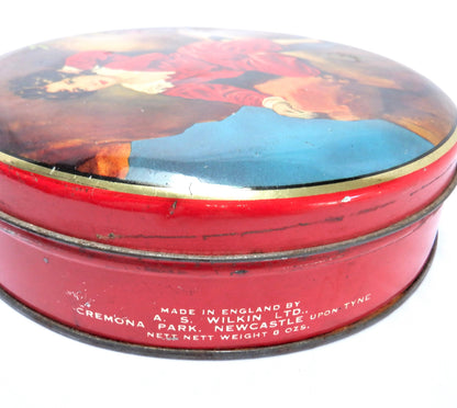 Vintage Tin Container by The A.S. Wilkin Toffee Company of Cremona Park: 'THE RED BOY'