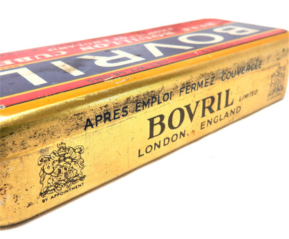 Vintage Tin Can Kitchen Container: 'BOVRIL BRAND BOUILLON CUBES', Large Size