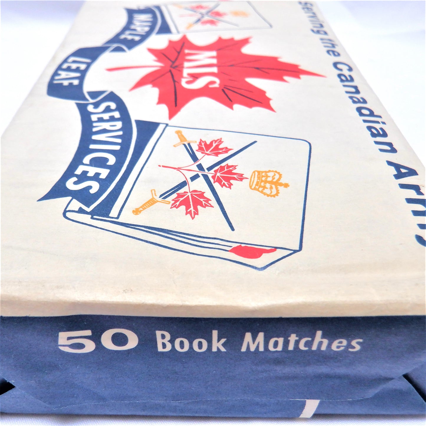 E.B. EDDY MATCH COMPANY: Full Package of 50 Vintage E.B. Eddy Book Matches made for the CANADIAN ARMY!