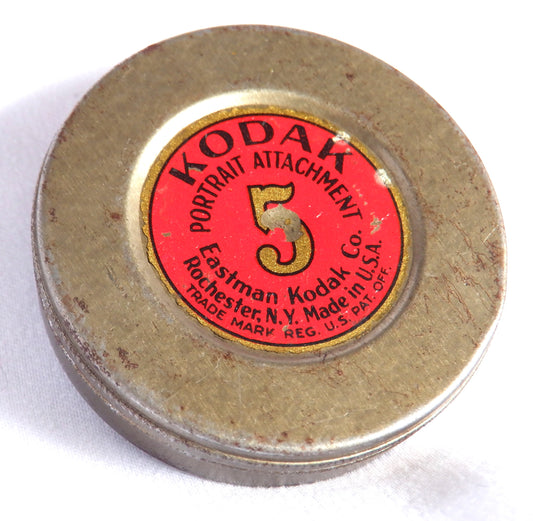 KODAK PORTRAIT ATTACHMENT No. 5, Tin Can & Original Contents