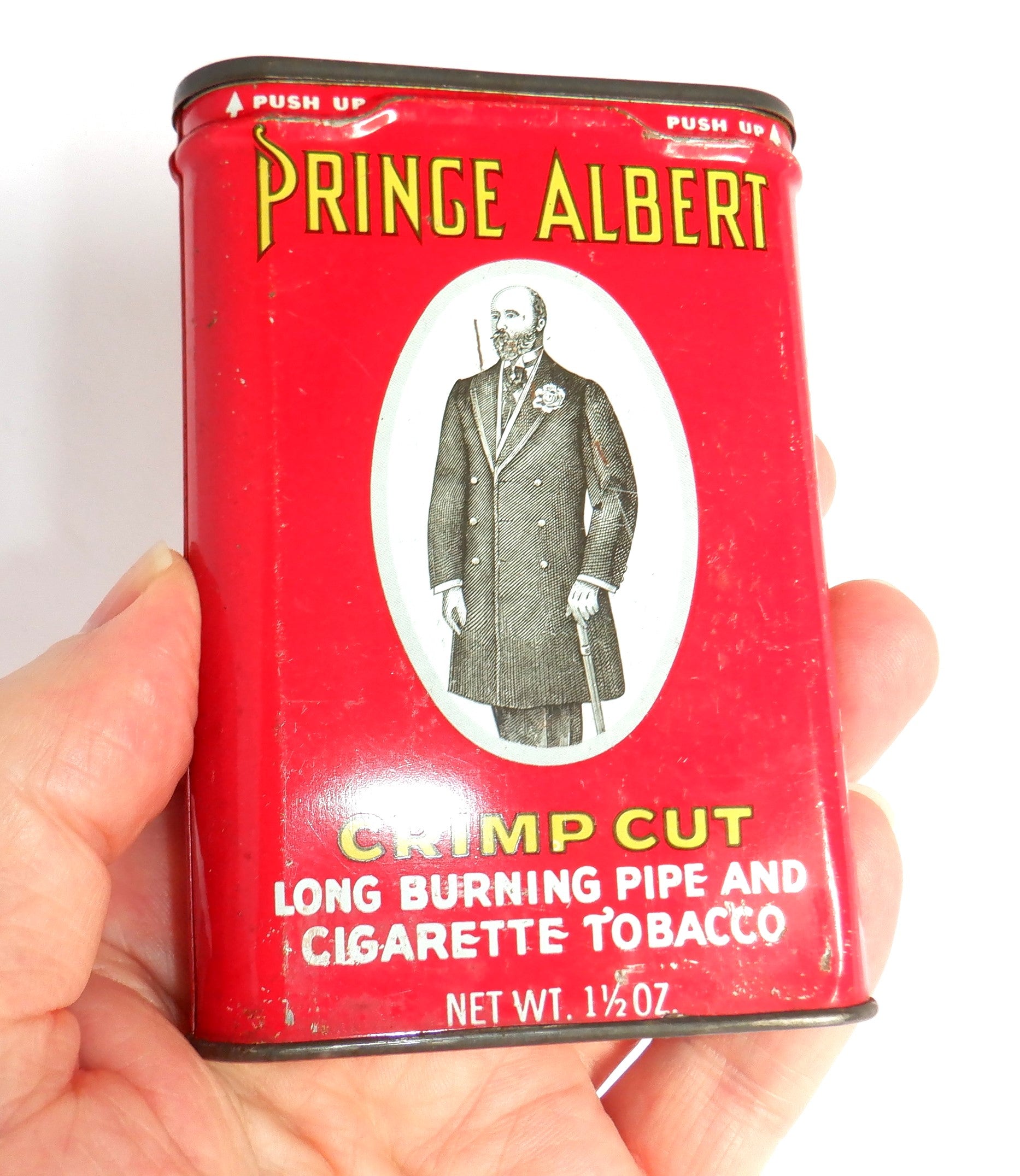 prince edward tobacco tin Albert Pipe 14oz Can PRINCE ALBERT CRIMP CUT PIPE