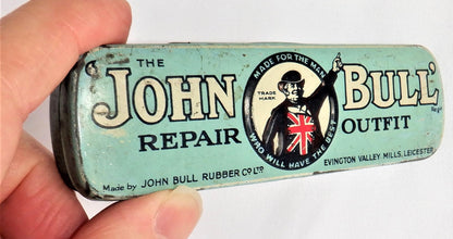 THE JOHN BULL REPAIR OUTFIT, Vintage Tin with All Original Contents and Coloured Logo