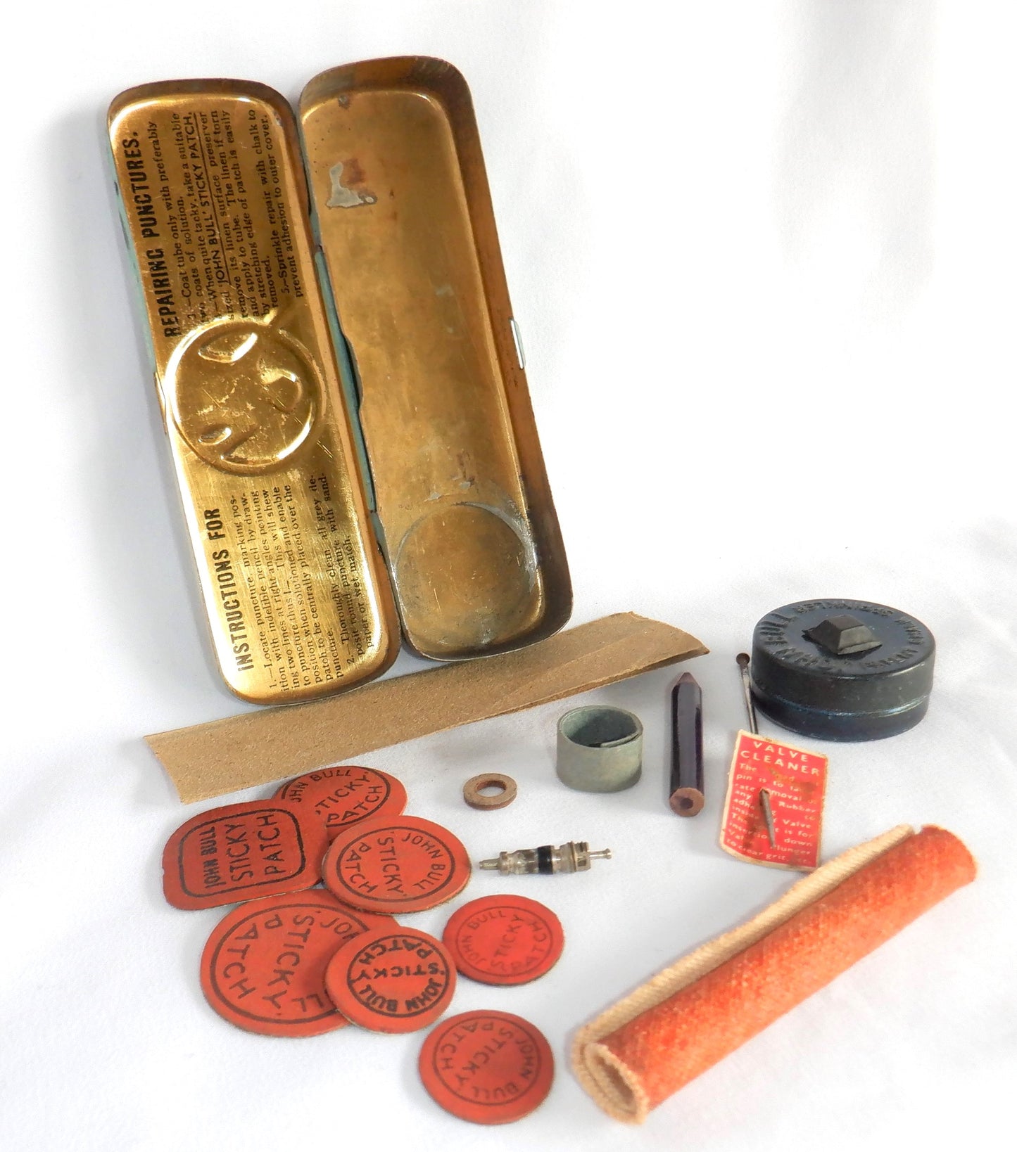 THE JOHN BULL REPAIR OUTFIT, Vintage Tin with All Original Contents and Coloured Logo