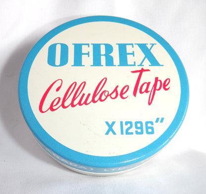 OFREX CELLULOSE TAPE x 1296" Vintage Tin Container