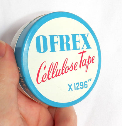 OFREX CELLULOSE TAPE x 1296" Vintage Tin Container