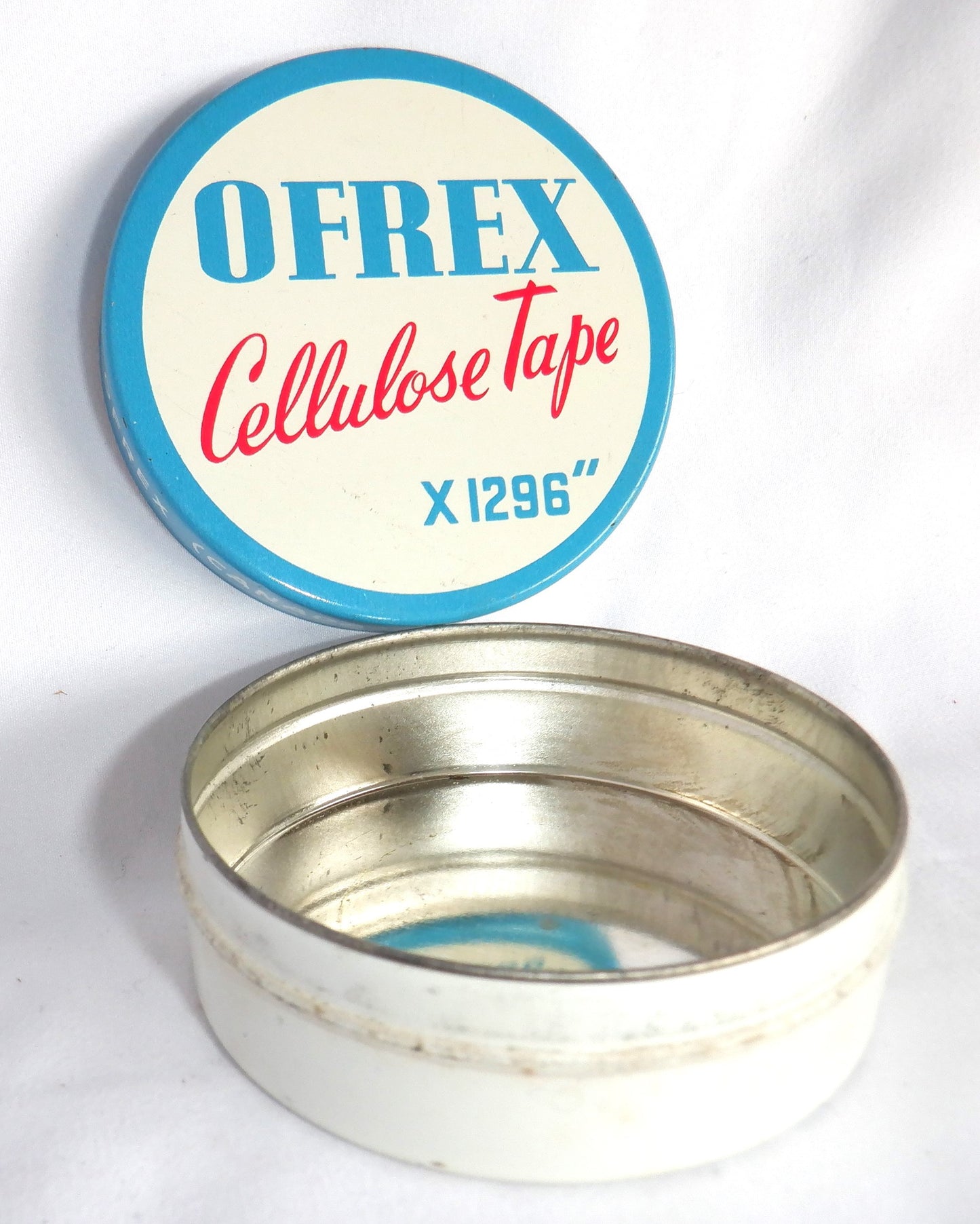 OFREX CELLULOSE TAPE x 1296" Vintage Tin Container