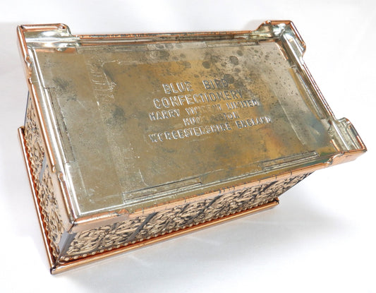 Vintage Tin from London by BLUE BIRD CONFECTIONERY: 'The King's Black Chest with Money Slot'