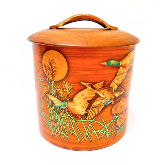 A Vintage Tin by The Metal Box Company Limited of Mansfield, England: 'THREE MALLARD DUCKS'