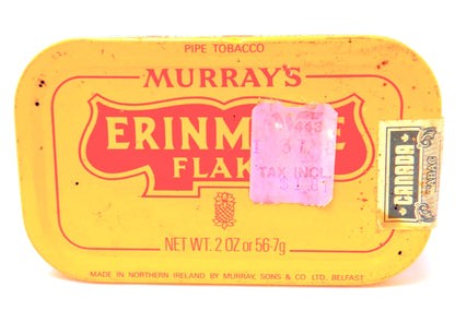 ERINMORE FLAKES PIPE TOBACCO TIN, A Vintage Container by Murray's of Northern Ireland