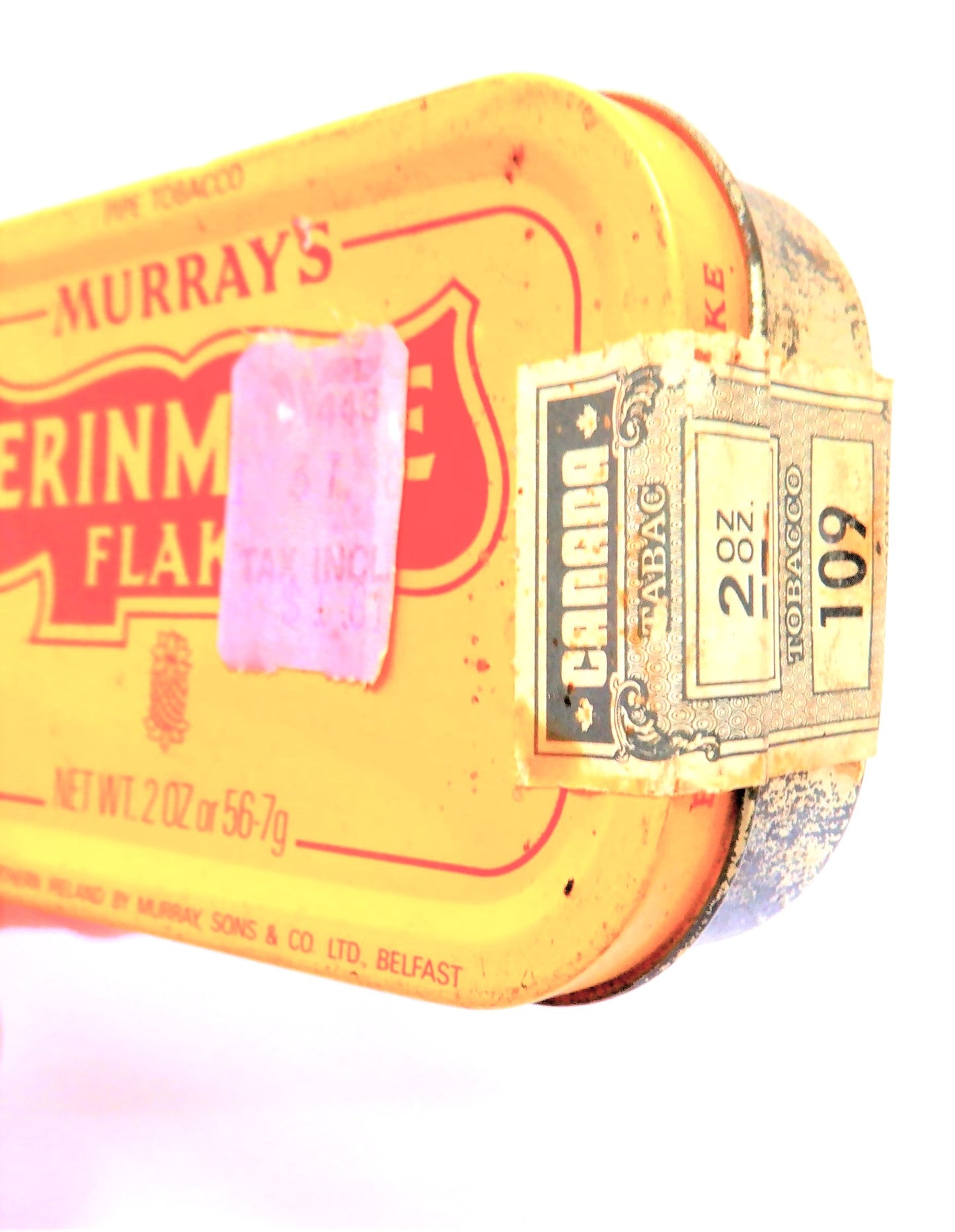 ERINMORE FLAKES PIPE TOBACCO TIN, A Vintage Container by Murray's of Northern Ireland