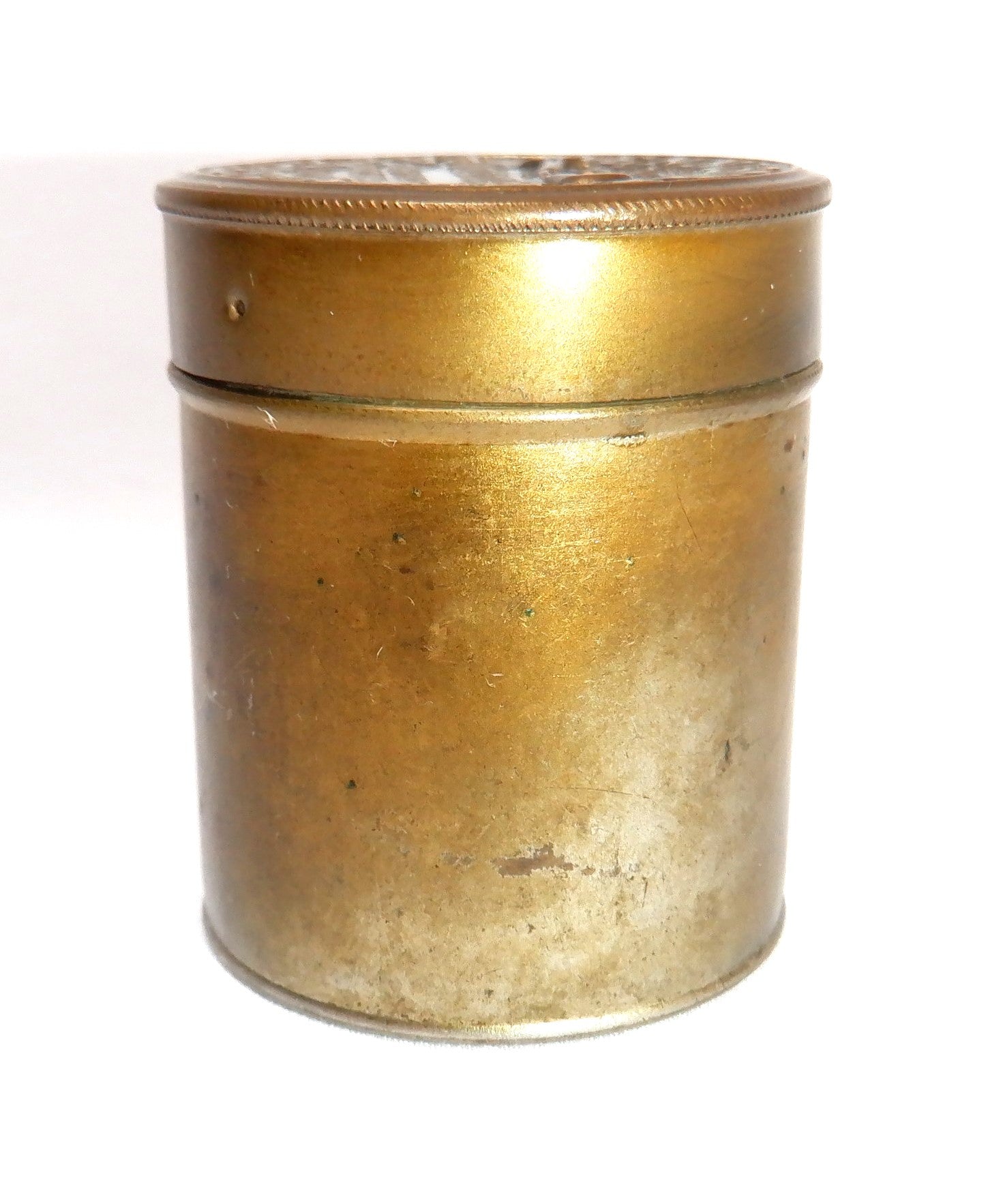 Vintage Gold Tin Can Container from The United States of America