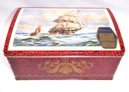 RILEY'S VARIETY TOFFEE Vintage Tin: "THE WINDSOR CASTLE" -A 1250 Ton British Sailing Ship