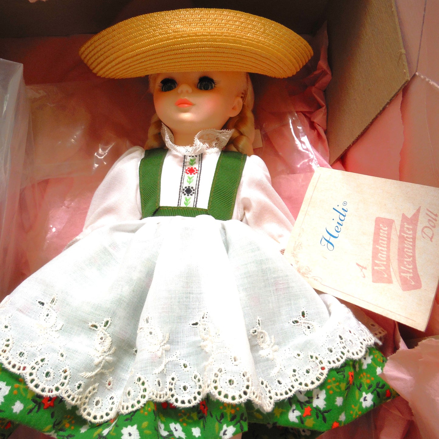 Vintage Madame Alexander Doll in the Character of HEIDI #1580, Mint Condition and in Original Box