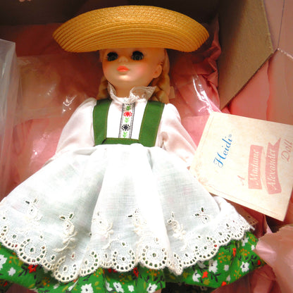 Vintage Madame Alexander Doll in the Character of HEIDI #1580, Mint Condition and in Original Box