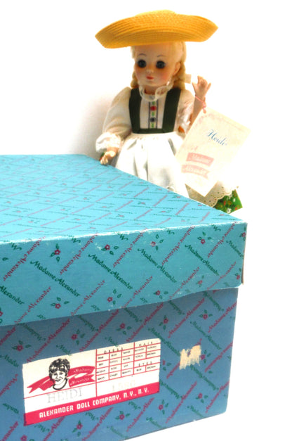 Vintage Madame Alexander Doll in the Character of HEIDI #1580, Mint Condition and in Original Box