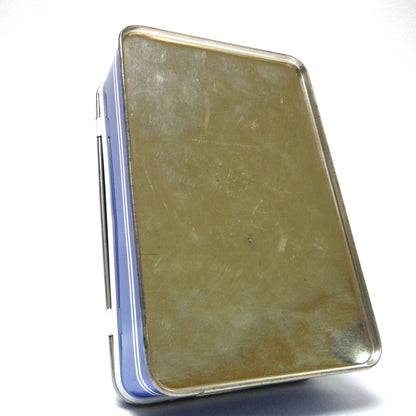 Mid-Century DUTCH HOLLAND LIGHTHOUSE Hinged-Lid Tin Container: 'VUURTOREN DE LANGE JAAP'