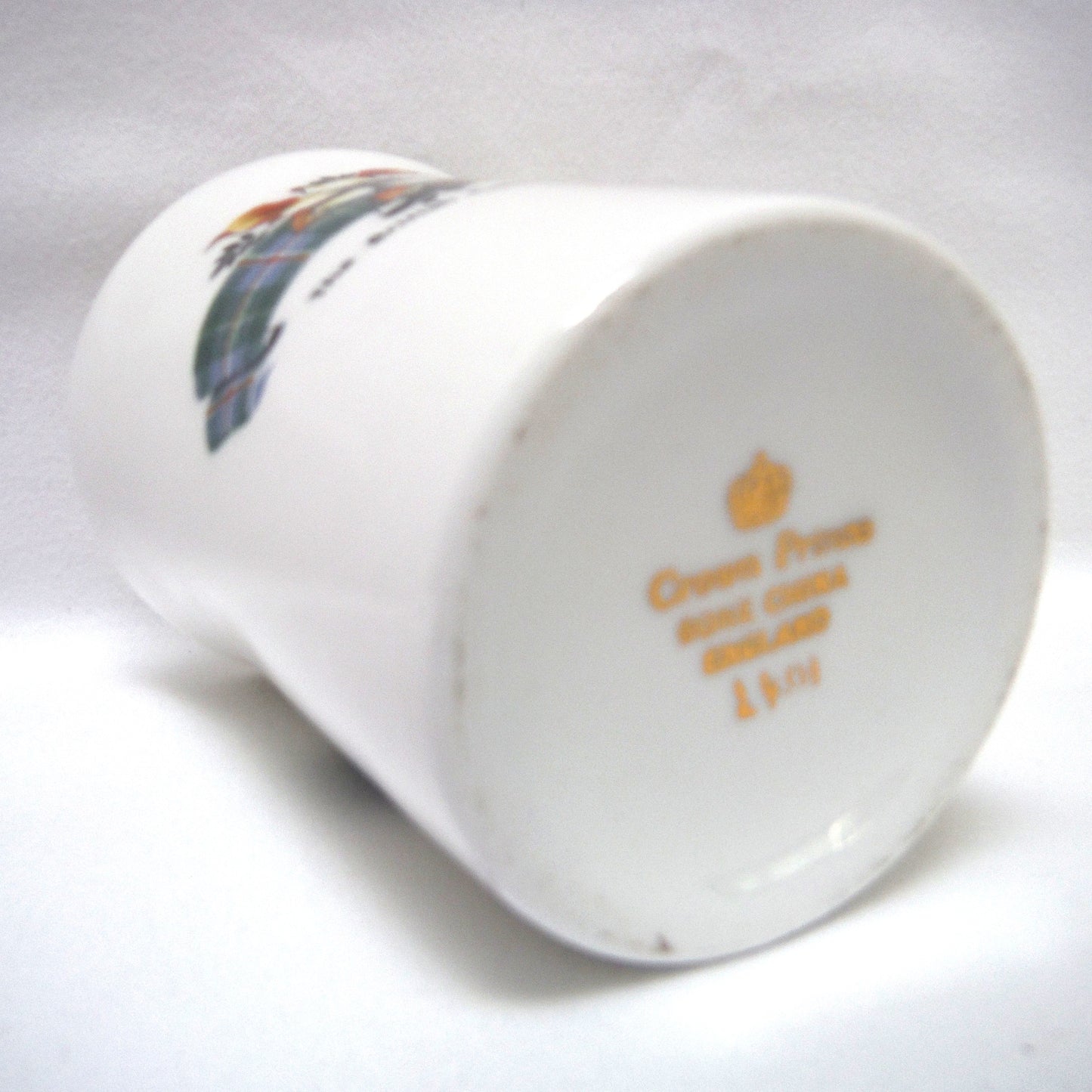 Vintage 1971 British Columbia Tartan Centennial Coffee Mug, by Crown Prince Bone China of England