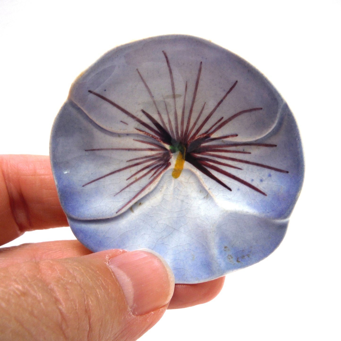 Collectible Vintage Miniature Violet Shaped Plate by Royal Winton Grimwades