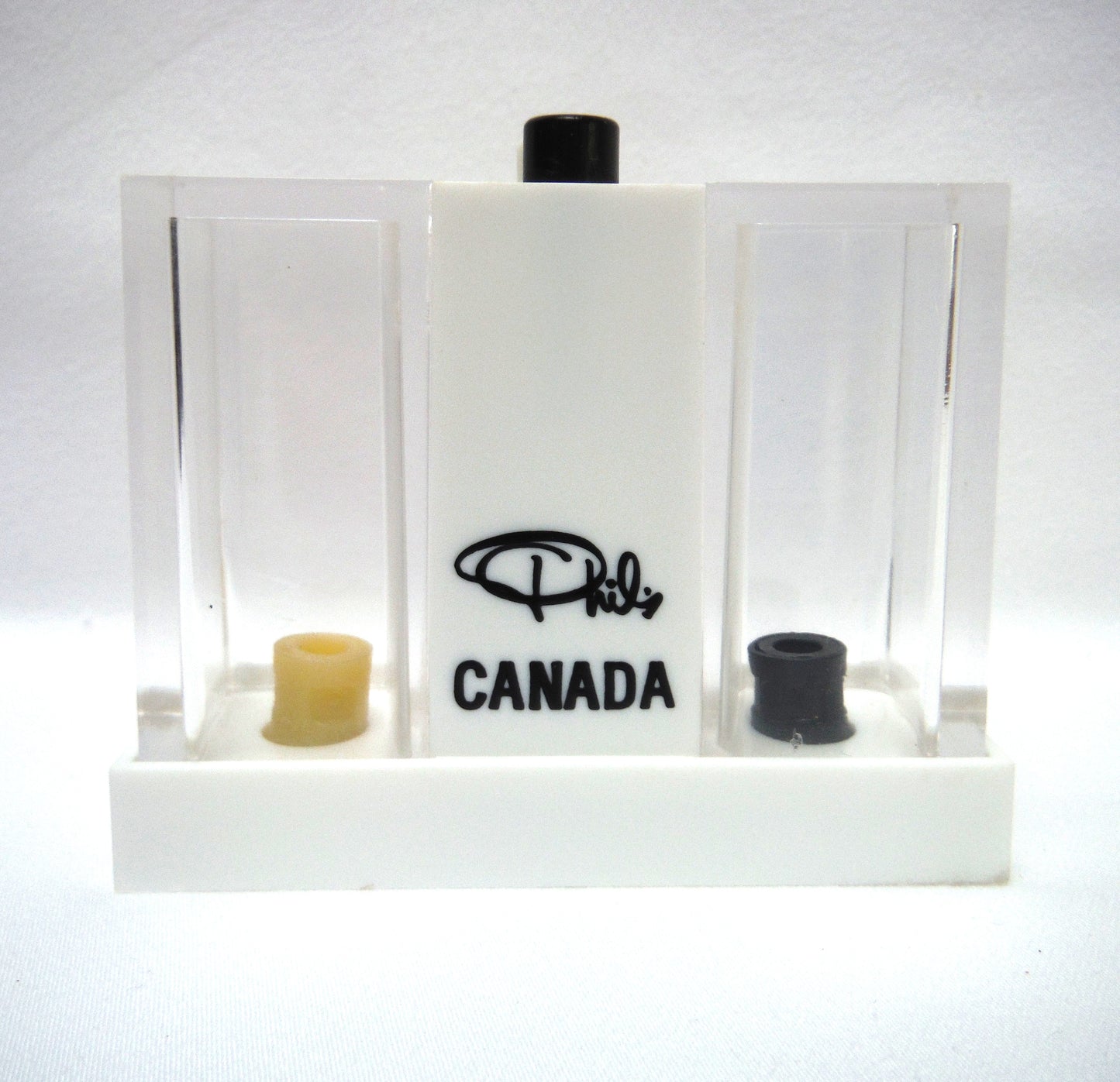 UNIQUE 1960'S FUTURISTIC STYLED SALT AND PEPPER SHAKER FROM PHIL'S PANCAKE HOUSE, ALBERTA CANADA!